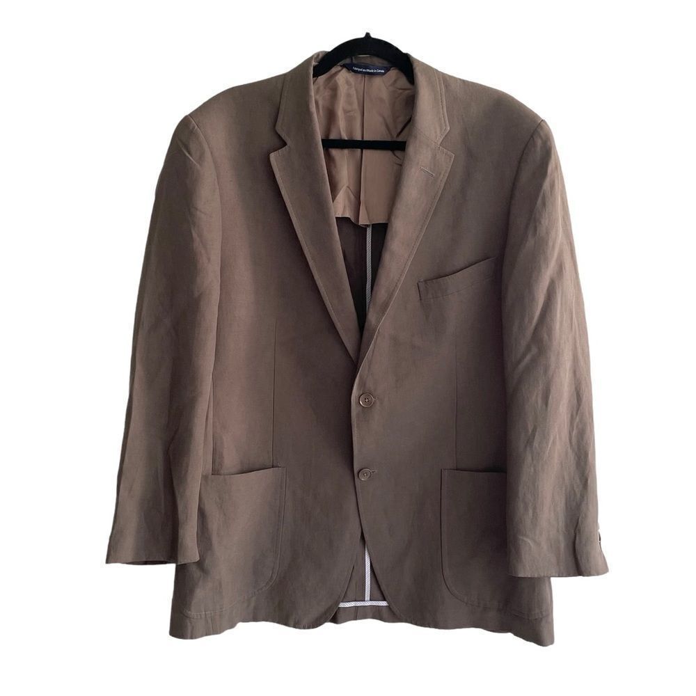 COPPLEY Linen Blazer Dark Taupe 42R